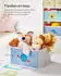 Songmics Kinderzimmerregal mit 7 Vliesstoff-Aufbewahrungsboxen, 29,5x62,5x60cm, Weiß (GKR034W01)