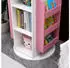 Home Deluxe Juna Kinderregal drehbar 360° 60x60x105,3cm Weiß/Pink