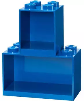 Room Copenhagen LEGO Brick Shelf 8+4 Wandregal-Set, Blau (41171731)