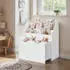 Songmics Kinderregal 3 Ebenen mit Rollen, wolkenweiß (GKR041W10)