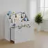 Songmics Kinderregal Spielzeugregal 3 Ebenen mit Rollen, Taubengrau (GKR041G10)
