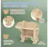 Joyz Kinderregal Bär 2 Ebenen Holz, Natur, 110x32x83cm (490014374)