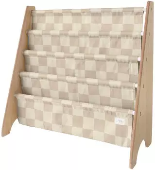 3 Sprouts Kinderregal Holz Schachbrettmuster 62x25x61cm (IRKCHB)