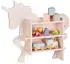Relaxdays Kinderregal Spielzeugablage MDF 2 Fächer rosa