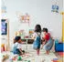 Relaxdays Kinderregal Spielzeugablage MDF 2 Fächer rosa