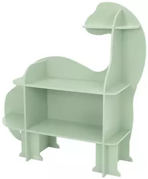 Joyz Dino Kinder-Bücherregal 3 Ebenen, Holz, 110x31x110cm