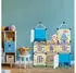 Relaxdays Steckregal Ritterburg 8 Fächer, bunt, für Kinder