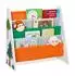 Relaxdays Kinderbücherregal Tiere Holzwerkstoff/Textil/Metall 62.5x60x28cm