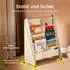 SoBuy KMB50 Montessori Kinder-Bücherregal mit 4 Stofffächern, Natur (KMB50-N)