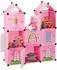 Relaxdays Kinderregal Schloss, DIY, 110x37x128cm (10028804)