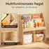 SoBuy Kinderregal Montessori 2 Regale Naturholz (KMB01-N)
