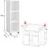 Begabino Bibo Unterstellregal für Wickelkommode 2er Set Weiß, 37x89x32cm (Bibo)
