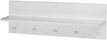 Roba Maren 2 Wandgarderobe 1 Ablage, 5 Haken, lichtgrau (1511803)