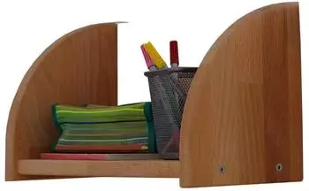 Mid.you Tipsi Einh&auml;ngeregal Buche massiv, natur, 1 Fach, 40x22x17cm (000406004411)