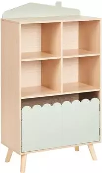 Beliani Lackey Regal 2 Ebenen, Hellgrün (Lackey)