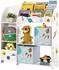 Songmics Aufbewahrungsregal für Spielzeug und Bücher, 2 Stoffschubladen, Kinder, Planeten-Motiv (GKR42WT)