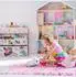 Relaxdays Kinderregal mit 6 Aufbewahrungsboxen, 63x66x30cm