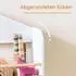 SoBuy KMB121 Kinderregal mit 4 Ablagen, Weiß-Natur, 60x130,5x15cm (KMB121-WN)