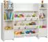 Relaxdays Kinderregal mit 8 Boxen, MDF, 138,5x29,5x94,5cm