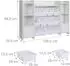 Relaxdays Kinderregal mit 8 Boxen, MDF, 138,5x29,5x94,5cm