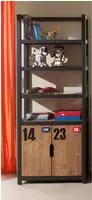 Vipack Kinderregal "Alex" Made in Europe, Standregal aus teilmassiver Kiefer und MDF