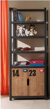 Vipack Alex Kinderregal Kiefer/MDF, Industrie-Beige