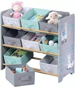 Kesper Aufbewahrungsregal Alpaka Kinder Holz 65x60x30cm
