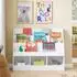 SoBuy KMB118-W Kinderregal Montessori 3 Ablagefächer, Weiß, 100x30x80cm (KMB118-W)