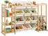 Relaxdays Kinderregal mit 12 Boxen, 150x80x30cm, Weiß/Hellbraun