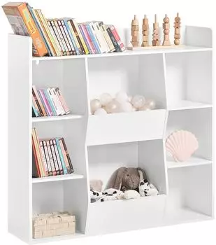 SoBuy KMB55 Montessori Kinderregal mit 8 F&auml;chern, wei&szlig; (KMB55-W)