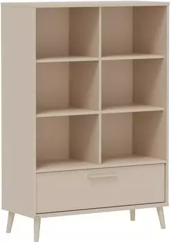 Paidi Eefje Standregal 6 F&auml;cher Schublade Holzwerkstoff Cashmere-Beige 95x139x41cm