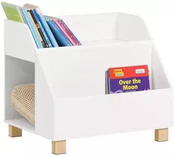 SoBuy KMB54-W Kinderb&uuml;cherregal Holz Wei&szlig; 5 F&auml;cher (KMB54-W)