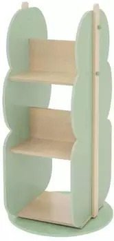 Joyz Kinderregal Baum-Form Holz 360&deg; drehbar, &Oslash;48x96cm, Gr&uuml;n-Natur