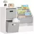 SoBuy KMB76 Kinderregal mit Boxen, Weiß (KMB76-W)