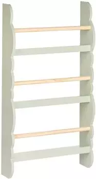 Beliani Rigolet Wand-Bücherregal 3 Fächer Kiefer/MDF hellgrün (575041)