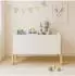 Relaxdays Kinderbücherregal 2 offene Fächer, weiß/natur, 40x66,5x34,5cm