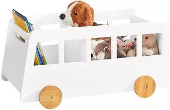 SoBuy KMB41-W Kinderregal mit 2 Fächern, weiß (KMB41-W)