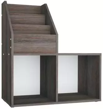 vidaXL Kinder-Bücherregal grau/Sonoma-Eiche 71x30x78,5cm Holzwerkstoff (339519)