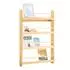 SoBuy KMB08-N Kinderregal, 4 Ablagen, Kiefernholz, 80x12x118cm (KMB08-N)