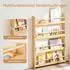 SoBuy KMB08-N Kinderregal, 4 Ablagen, Kiefernholz, 80x12x118cm (KMB08-N)
