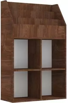 vidaXL Kinder-B&uuml;cherregal Holzwerkstoff, braun Eichen-Optik, 71x30x114cm (339535)