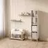 Livinity Mailo Kinderregal mit Sitzbank, weiß/Eiche Artisan, 80x46x40cm (59799)