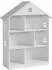 en.casa Vipsali Kinderregal Hausform 6 Fächer, weiß/mintgrün, MDF (107x83x30cm)