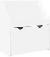 vidaXL Kinderregal mit Schubladen Wei&szlig; 60 x 29,5 x 69 cm Holzwerkstoff