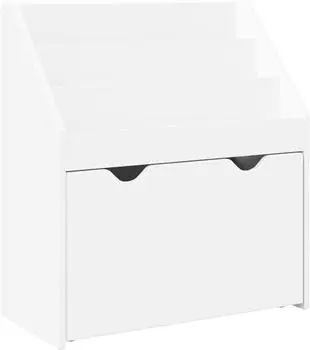 vidaXL Kinderregal mit Schubladen weiß 60x29,5x69cm Holzwerkstoff (892389)