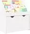vidaXL Kinderregal mit Schubladen weiß 60x29,5x69cm Holzwerkstoff (892389)