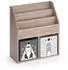 VICCO Luigi Kinderbücherregal mit Faltbox, Sonoma (72x79cm)