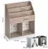 VICCO Luigi Kinderbücherregal mit Faltbox, Sonoma (72x79cm)