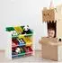 Relaxdays Kinderregal mit Boxen, bunt, 86x88x31cm (10022747_60)