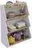VCM Malusa Kinder-Standregal 89x63x35cm weiß/Honig-Eiche (90718228-0)